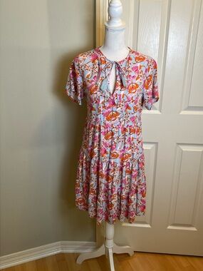 DOKOTOO Floral Tiered Dress